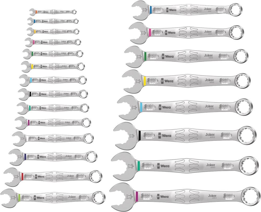 Ringmaulschlüssel-Satz Joker 5,5-32mm 22-teilig im Karton Wera