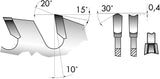 Kreissägeblatt HW-DH p. 303X3,2X30-60Z FORUM