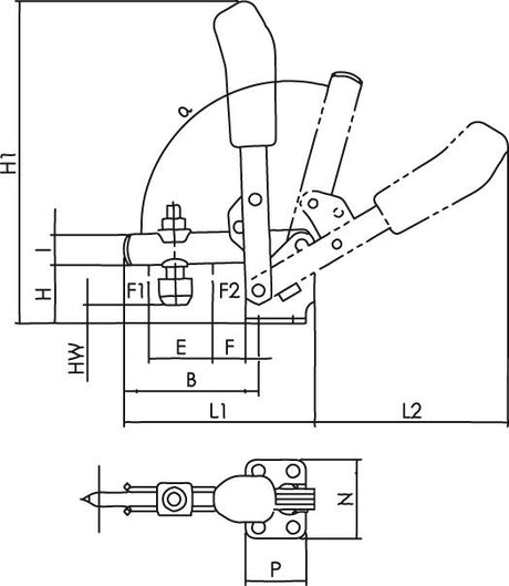 Senkrecht Spanner 6800Ni Gr.0 Rostfrei Amf 2 - 8450