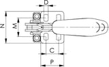 Verschlussspanner 6848V Vertikal Gr.3 Amf 2 - 8433