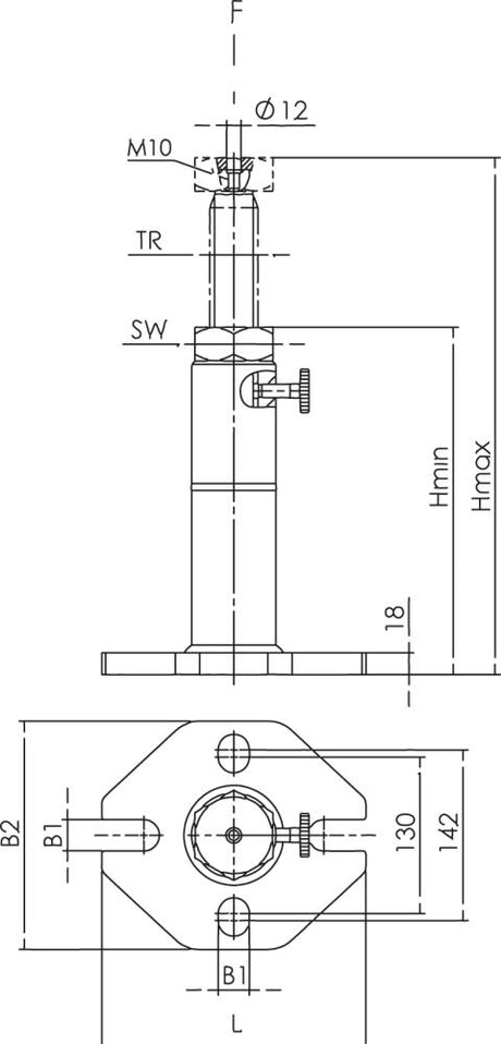 Schraubbock Schwer 280 460Mm Amf 1 - 8211