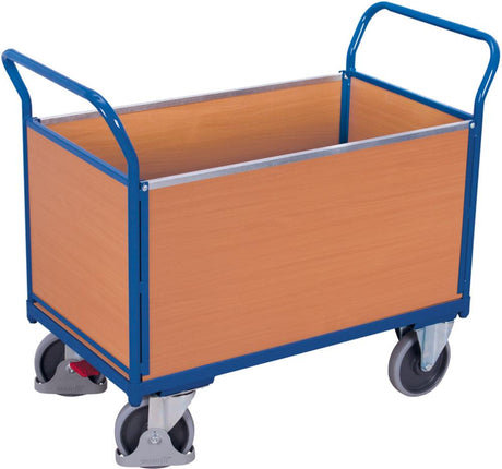 Vierwandwagen 500 kg 1200 x 750 mm Holzwände