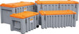 Werkzeugbox CEMbox 150 l B800xT600xH530 mm grau/orange