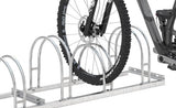 Fahrrad-Bogenparker einseitig, verzinkt L 2100 mm, 6 Plätze