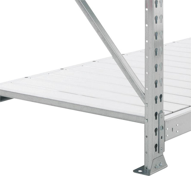 Weitspannregal MINI-RACK B1400xT800xH2500 mm Anbaufeld 4 Stahlpaneele Fachlast 600 kg