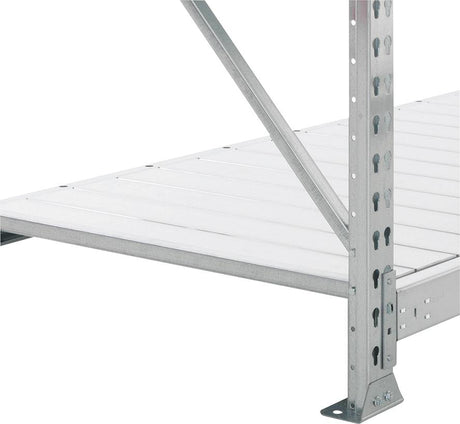 Weitspannregal MINI-RACK B1400xT800xH3000 mm Anbaufeld 5 Stahlpaneele Fachlast 600 kg