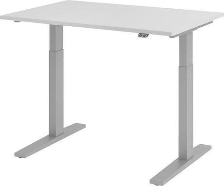 Schreibtisch XMKA12 120 x 80 cm Grau, 25 mm dick ABS-Dickkante