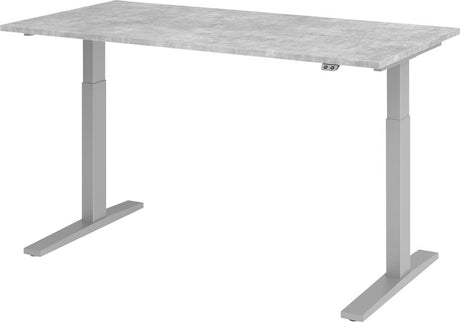 Schreibtisch XMKA16 160 x 80 cm Beton, 25 mm dick ABS-Dickkante