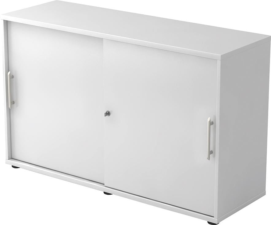 Schiebetürenschrank 1200x400x748 Weiss/Weiss