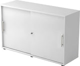 Schiebetürenschrank 1200x400x748 Weiss/Weiss