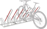 Fahrrad-Anlehnparker einseitig, verzinkt L 3000 mm, 6 Plätze