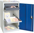 Werkzeugschrank S3000 RAL 7035/5010 2 ausz. Schubladen 1 Wannenboden