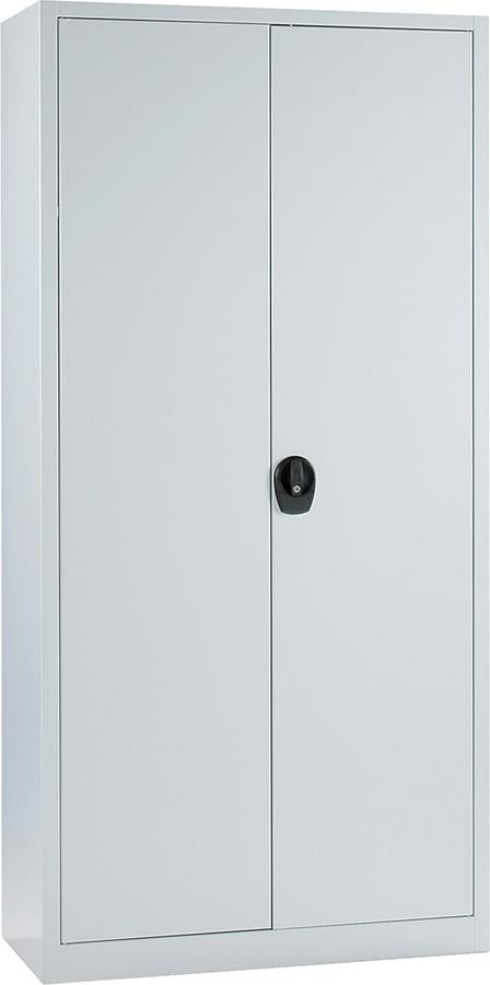 Flügeltürenschrank 4 Böden lackiert 50kg Traglast H1950xB930xT400mm RAL 7035/7035