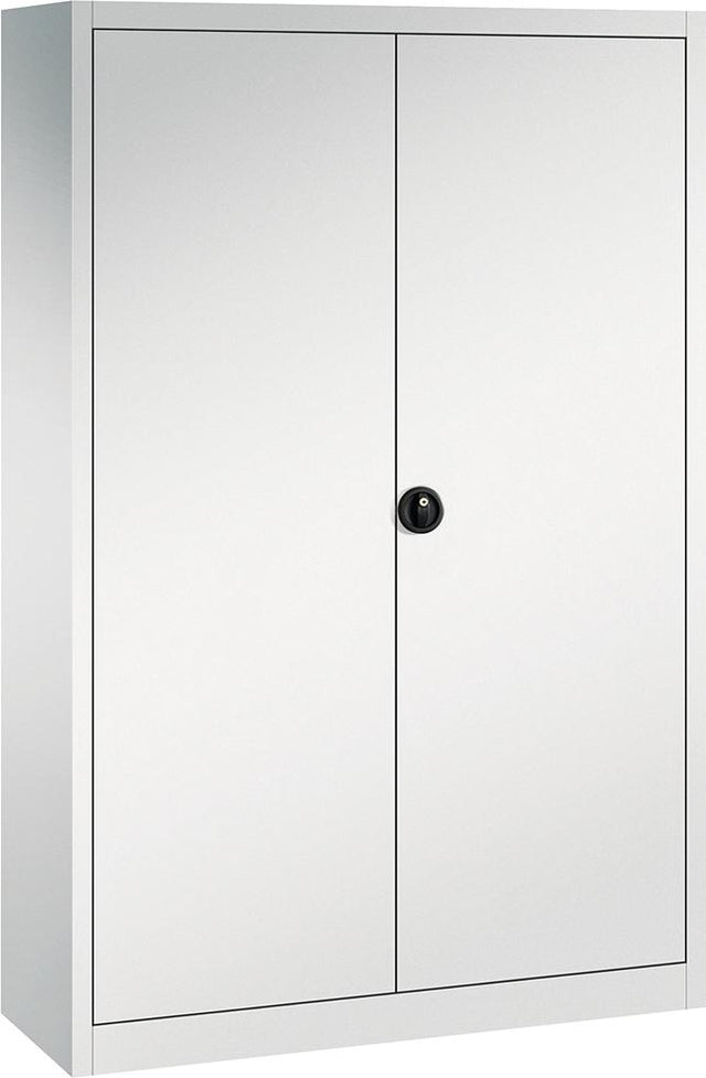 Flügeltürenschrank FORUM 4 Böden, 110kgTraglast H1950xB1200xT400mm RAL 7035/7035