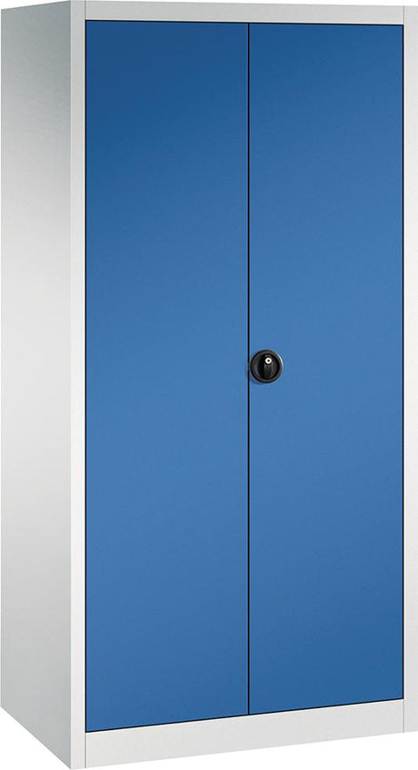 Flügeltürenschrank FORUM 4 Böden, 110kgTraglast H1950xB930xT600mm RAL 7035/5010