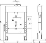 Werkstattpresse EP60 Druckkraft 60 t Elektro-Antrieb