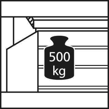 Schiebetürenschrank B1000xT600xH1000 mm 2 Böden verzinkt RAL 7035/7016