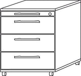 Container Ahorn 42,8x58x59 cm 3SL