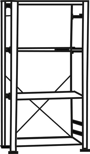 Grundregal zerlegt HZG 17310 EX, 5 Böden 1750x300x1000mm verzinkt