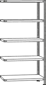 Schraubregal AR 150 kg 2500x1000x400mm 6 Böden verzinkt