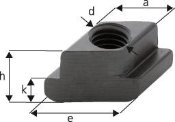 Nutenstein RHOMBUS DIN510M20x22mm AMF, Nuten-Stein, Stein - 8716