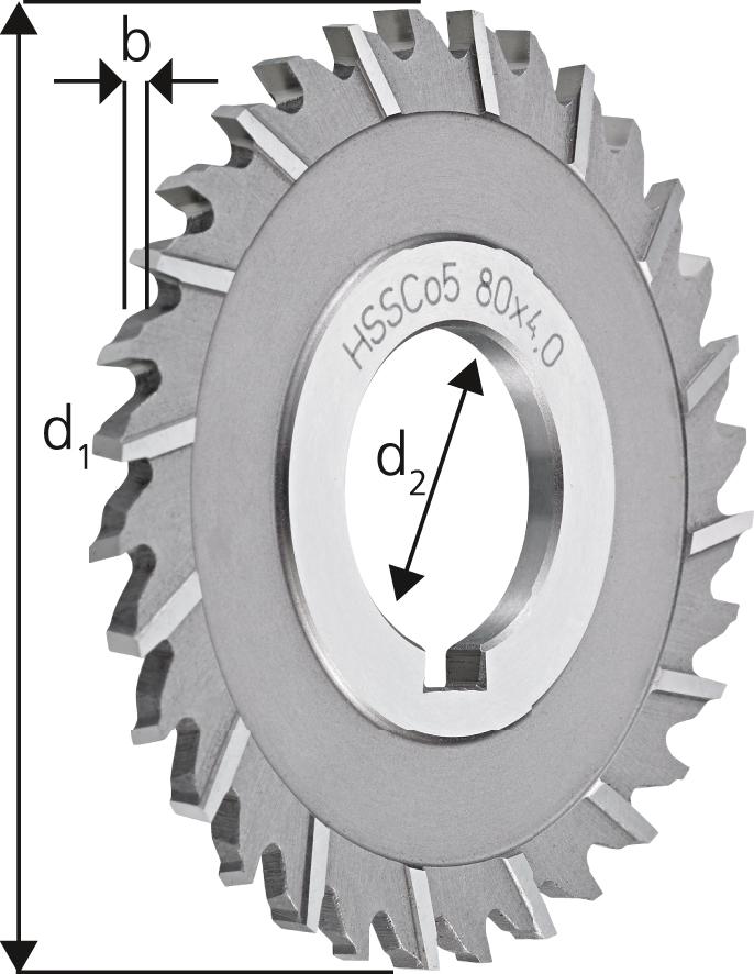 Scheibenfräser D1834A HSSCo5 63x 2,5mm