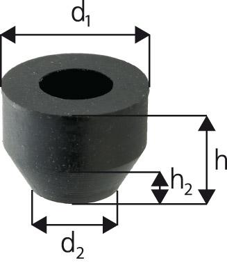 Schutzkappe Gr.0/0 + 0 AMF, Andrückschraube, 3946 - 8481