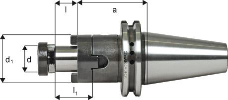 Kombi-Aufsteckfräserdorn A100 SK40 40mm FORTIS, Messerkopfaufnahme, Aufsteckfräsdorn - 5800