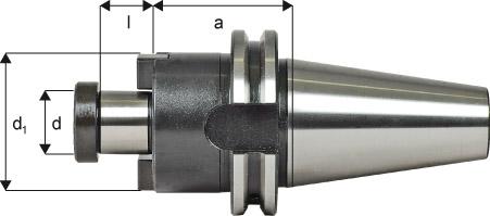 Aufsteckfräserdorn DIN69871AD SK40 A100 32mm FORTIS, Messerkopfaufnahme, Aufsteckfräsdorn - 5291