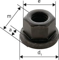 Sechskantmutter DIN6331 M18 geschmiedet AMF, 6331, M18 - 8039