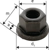 Sechskantmutter DIN6331 M24 geschmiedet AMF, 6331, DIN - 8045