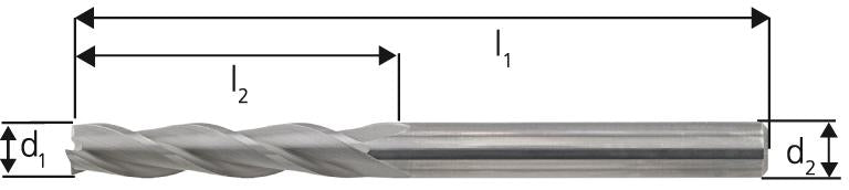 Schaftfräser WN VHM 12,0mm E.L.HB Z 3